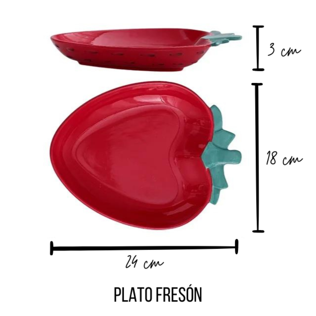 PLATO FRESÓN DE CERÁMICA